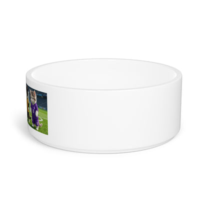 Soccer Kittens Pet Bowl — Cute Cat Soccer Team Ceramic Bowl for Dogs & Cats