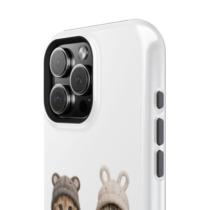 Cute Kittens in Hats Magnetic Impact Phone Case