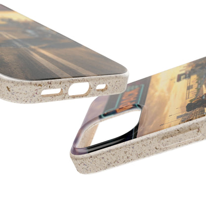Motorcycle Road Trip Biodegradable Phone Case