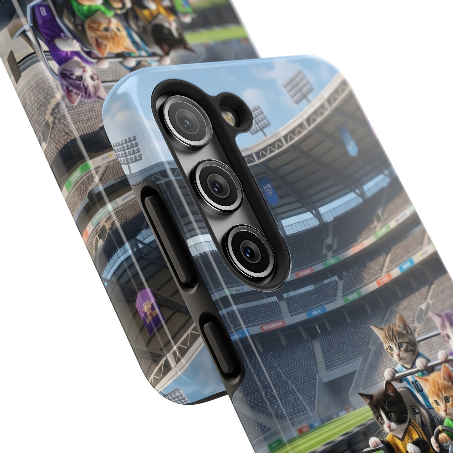 Racing Cats Tough Phone Case — Cute Kittens Driving Racecar Phone Cover