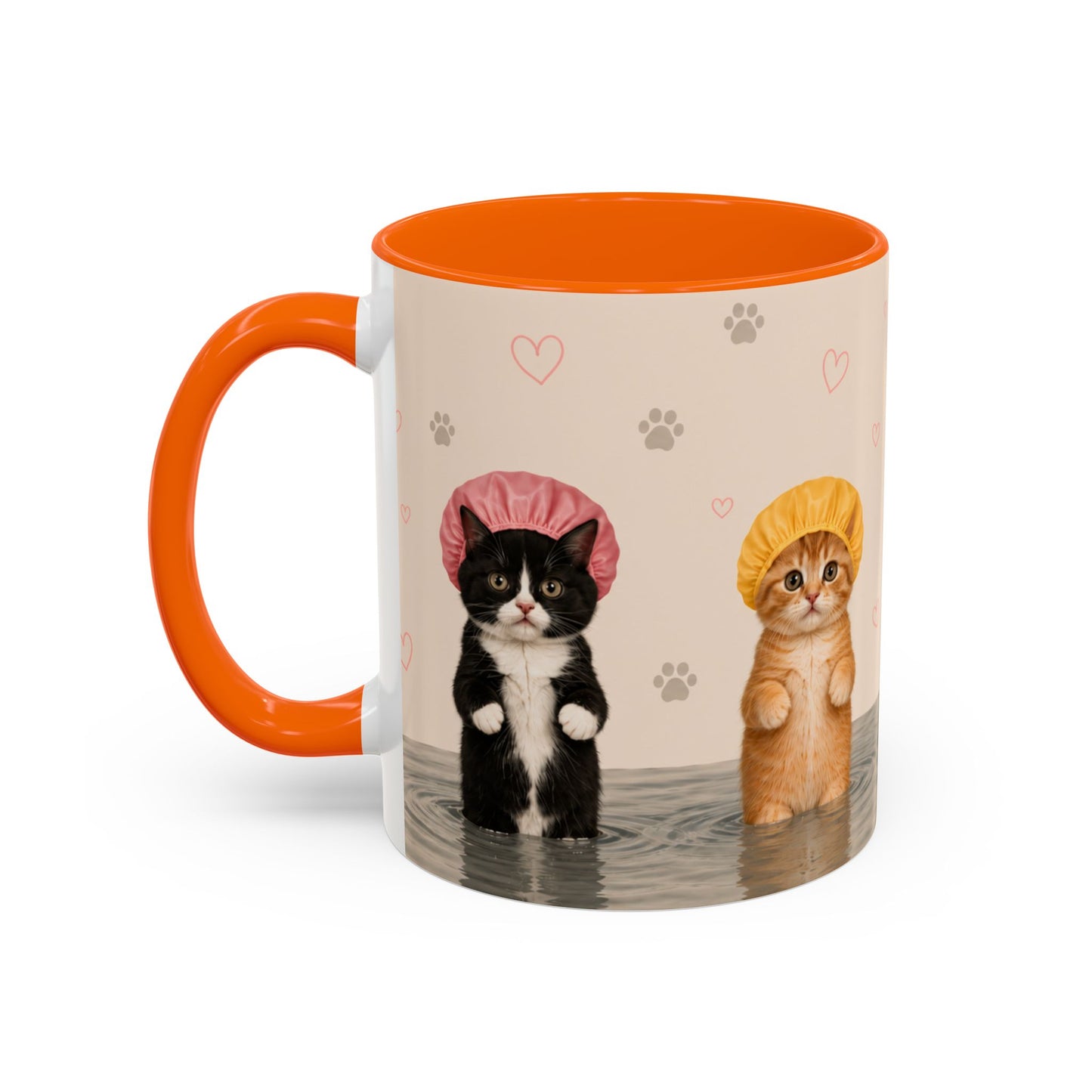 Cute Kittens in Shower Caps Accent Coffee Mug – 11/15oz
