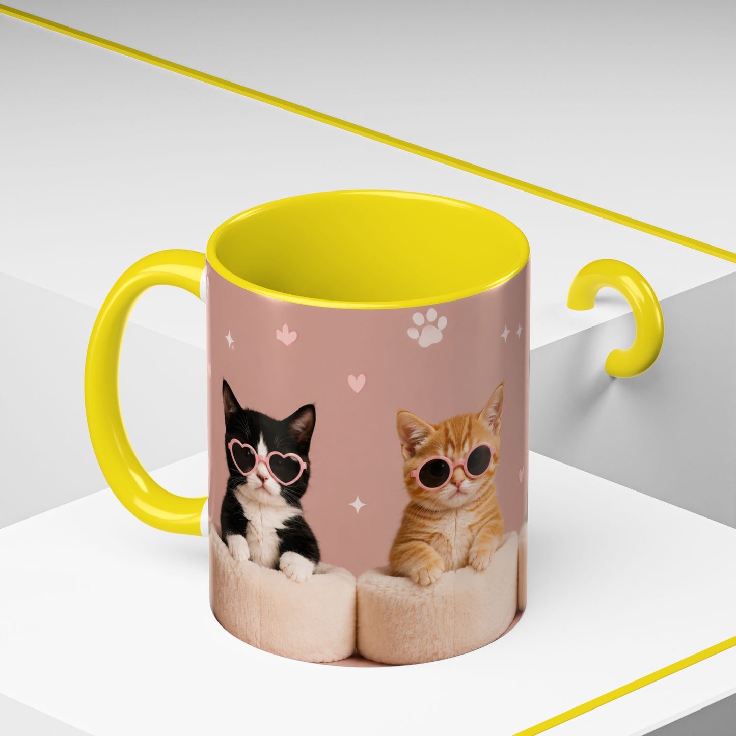 Cute Cat Lovers Coffee Mug - 11 & 15oz - Perfect Gift for Pet Owners