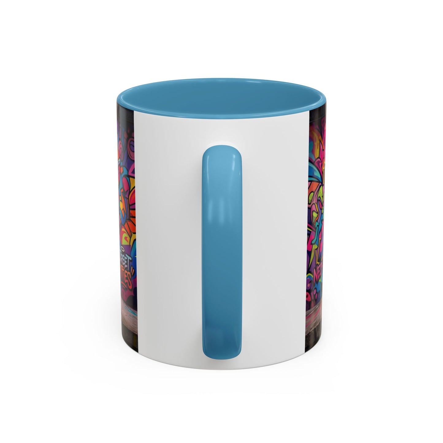 Street Kitties Graffiti Coffee Mug — Colorful Cat Art Accent Mug (11/15oz)