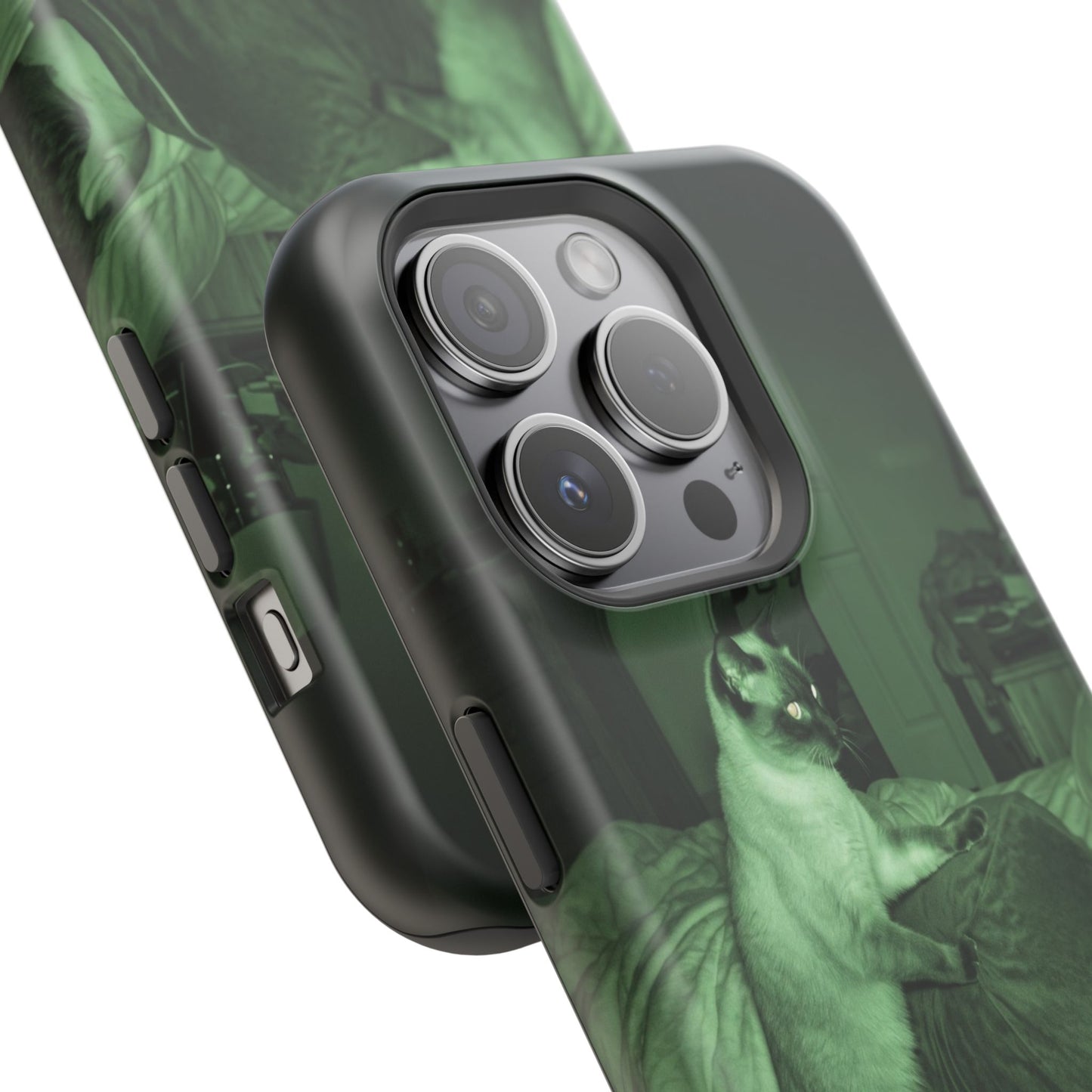 Phone Case 'Trust Everything You See' Green Dog Photo Magnetic Impact-Resistant Case