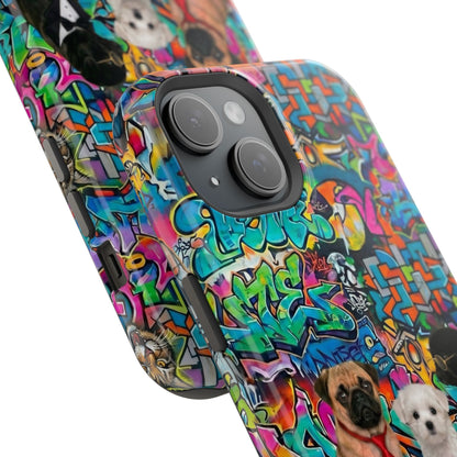 Puppy Squad Graffiti Phone Case — Impact-Resistant Protective Case