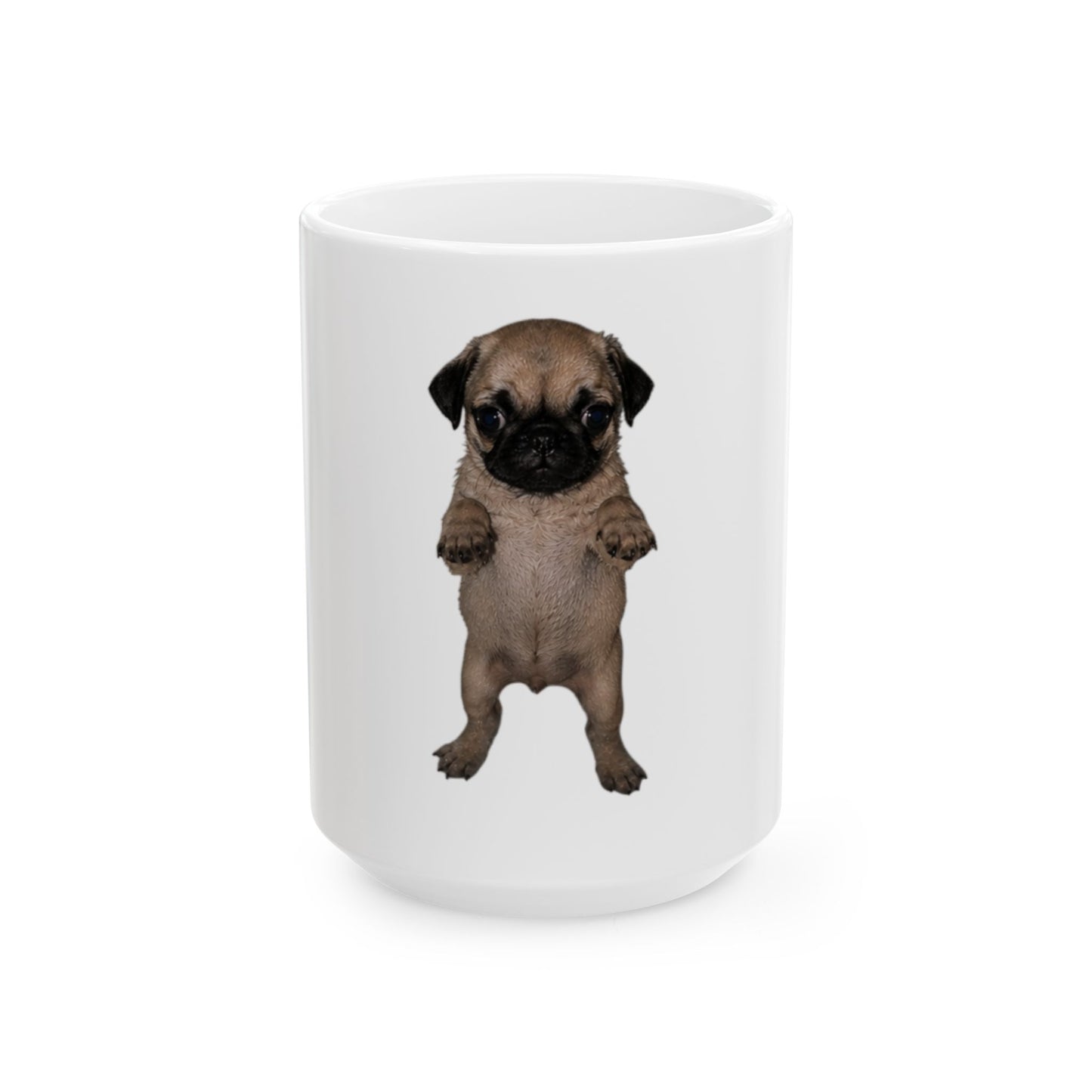 Cute Pug Puppy Ceramic Mug  (11oz & 15oz)