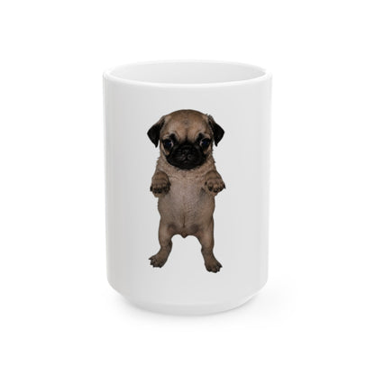 Cute Pug Puppy Ceramic Mug  (11oz & 15oz)