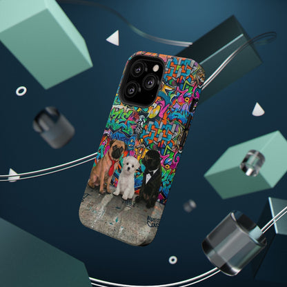 Puppy Squad Graffiti Phone Case — Impact-Resistant Protective Case