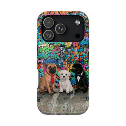 Puppy Squad Graffiti Phone Case — Impact-Resistant Protective Case