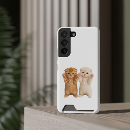 Cute Kittens Phone Case with Card Holder