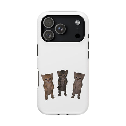 Cute Trio Kittens  Magnetic Impact-Resistant Phone Case