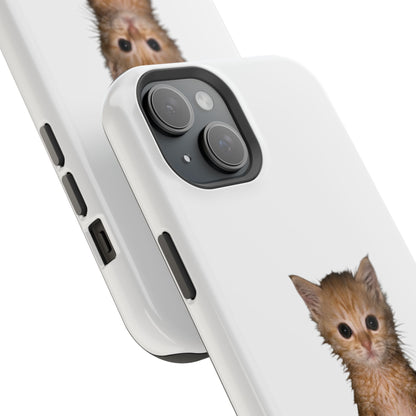Cute Standing Kitten Magnetic Impact-Resistant Phone Case