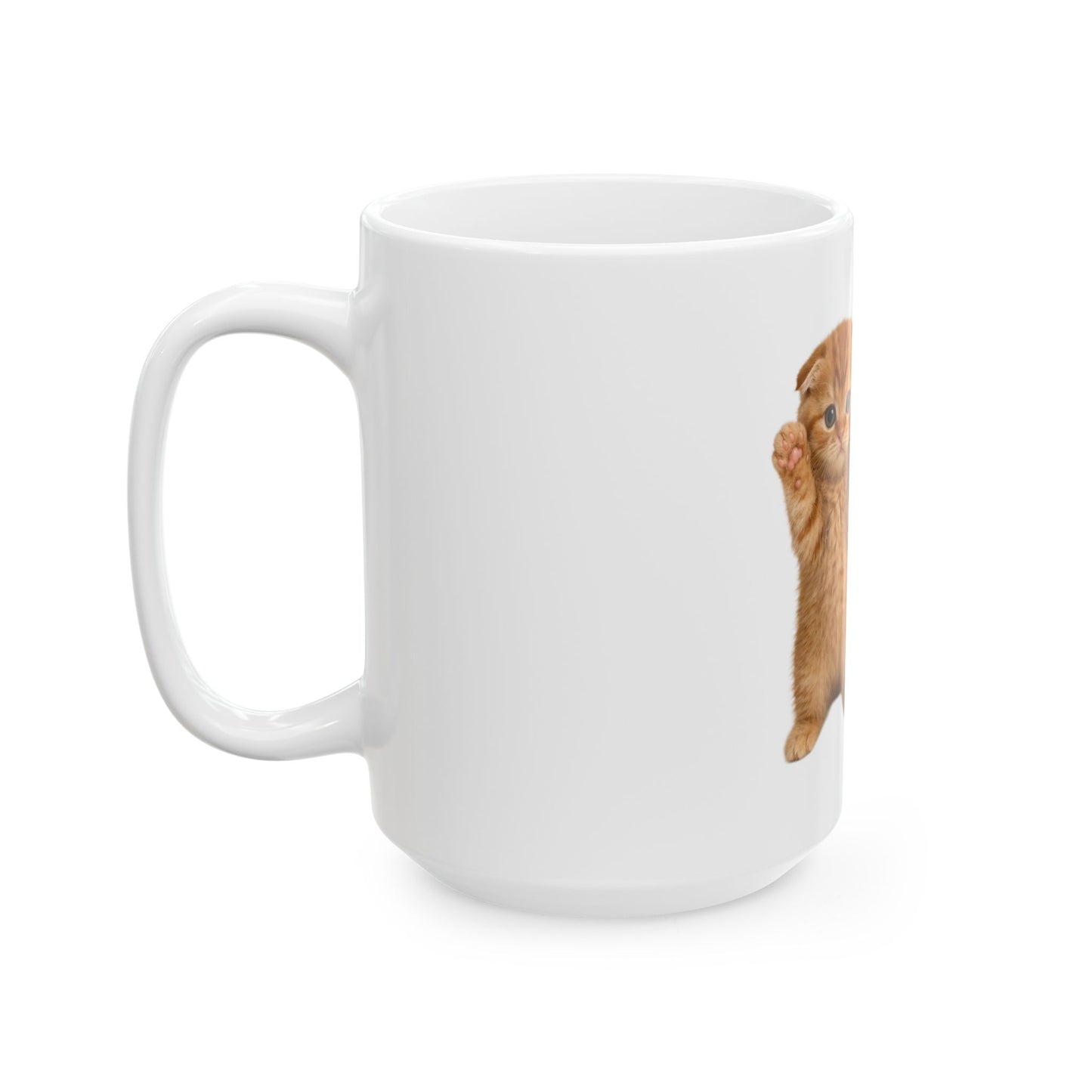 Cute Cat Kitten Pair Ceramic Mug