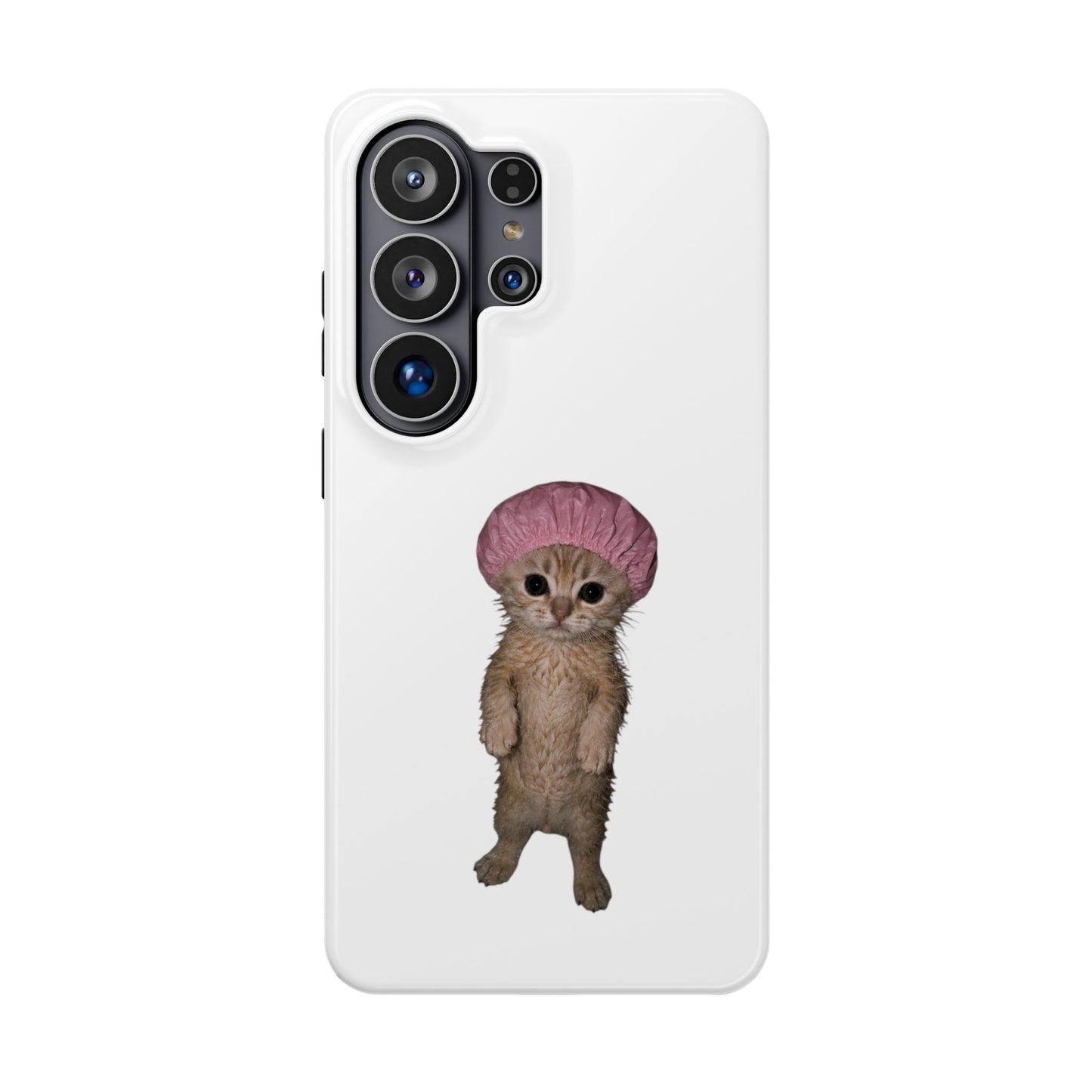 Cute Kitten in Shower Cap  Magnetic Impact-Resistant