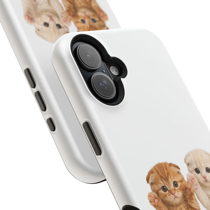 Cute Raising Paws Kittens Magnetic Impact-Resistant  Phone Case