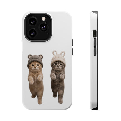 Cute Kittens in Hats Magnetic Impact Phone Case