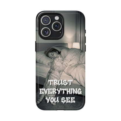 Phone Case ‘Trust Everything You See’ Surreal Sleep Graphic Tough Magnetic Case