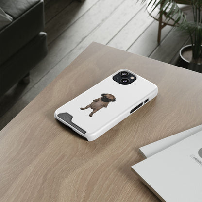Pug Puppy Card-Holder Phone Case