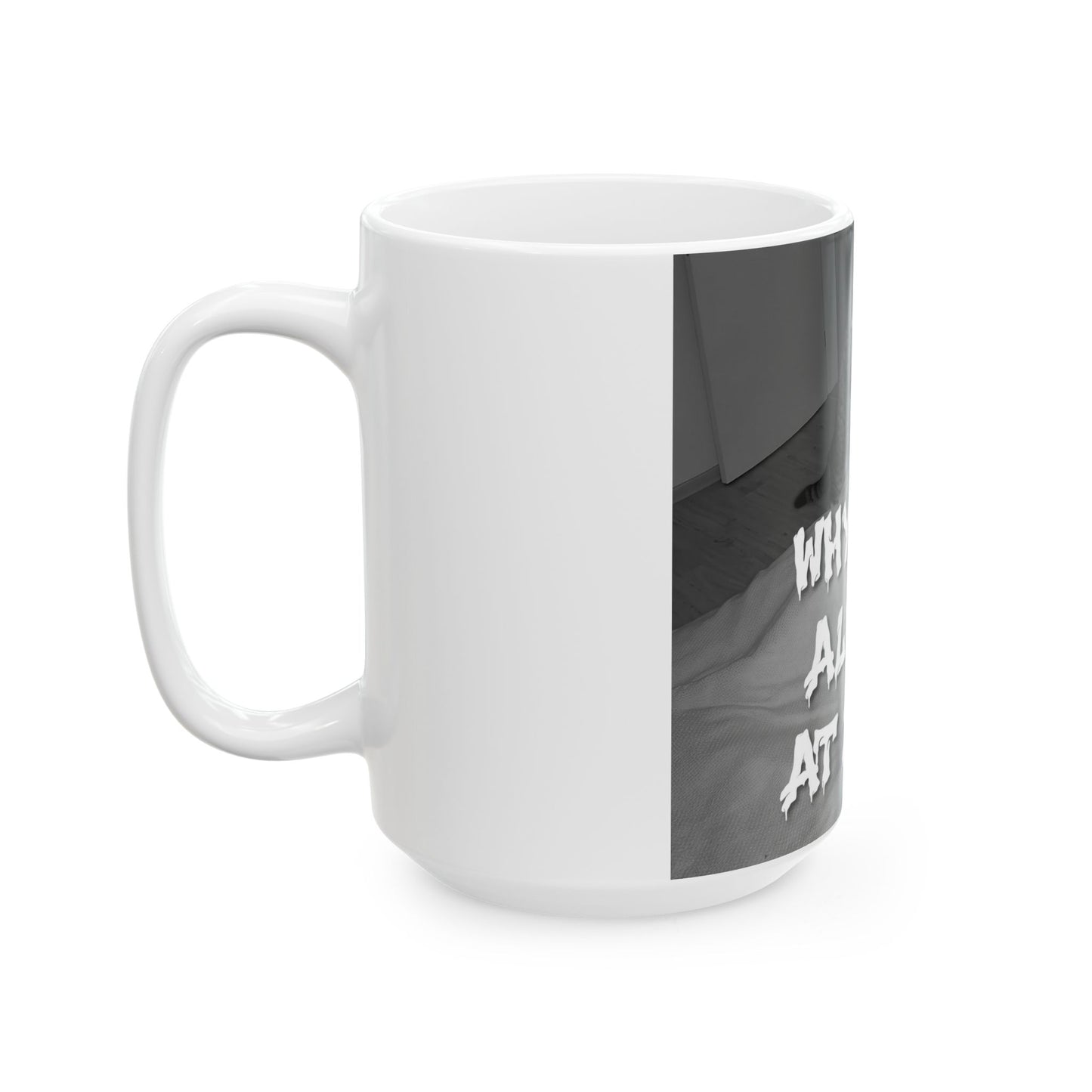 Why Is It Always At 2 AM? Cat Coffee Mug Funny Nighttime Pet Lover Gift