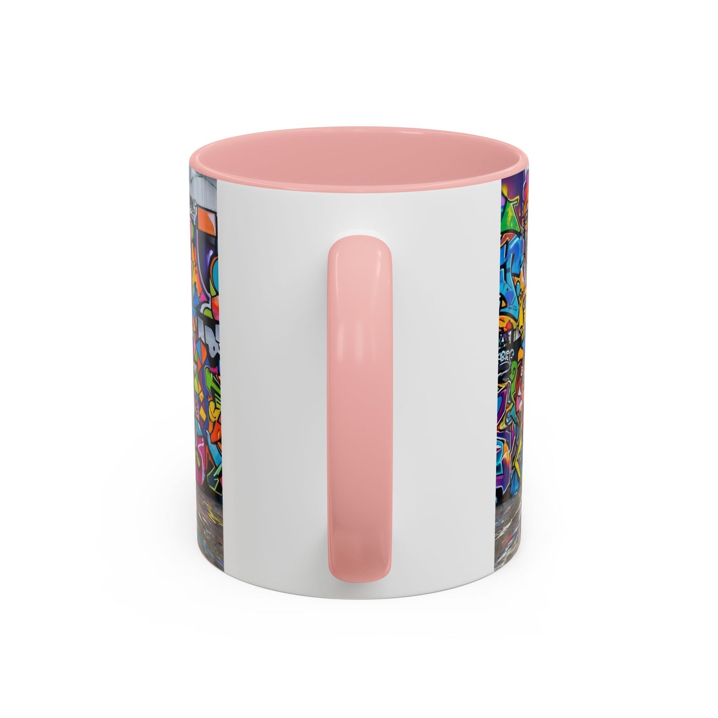 Graffiti Pug Coffee Mug — Colorful Street Art Accent Mug (11/15oz)