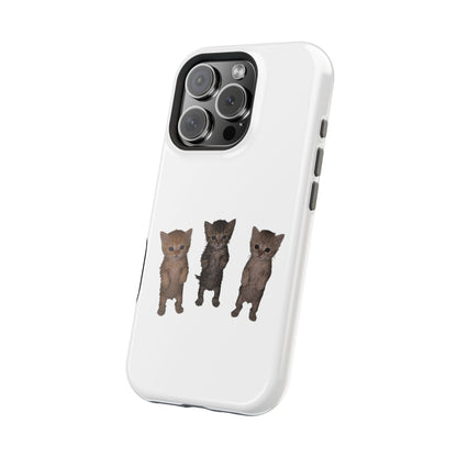 Cute Standing Kittens Magnetic Impact-Resistant Phone Case