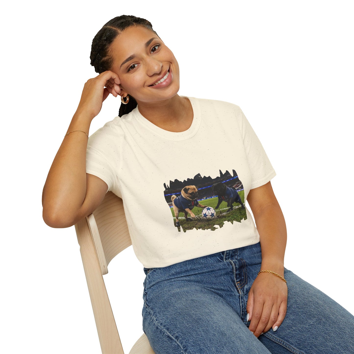 Soccer Puppies T-Shirt — Playful Puppy Soccer Match Tee