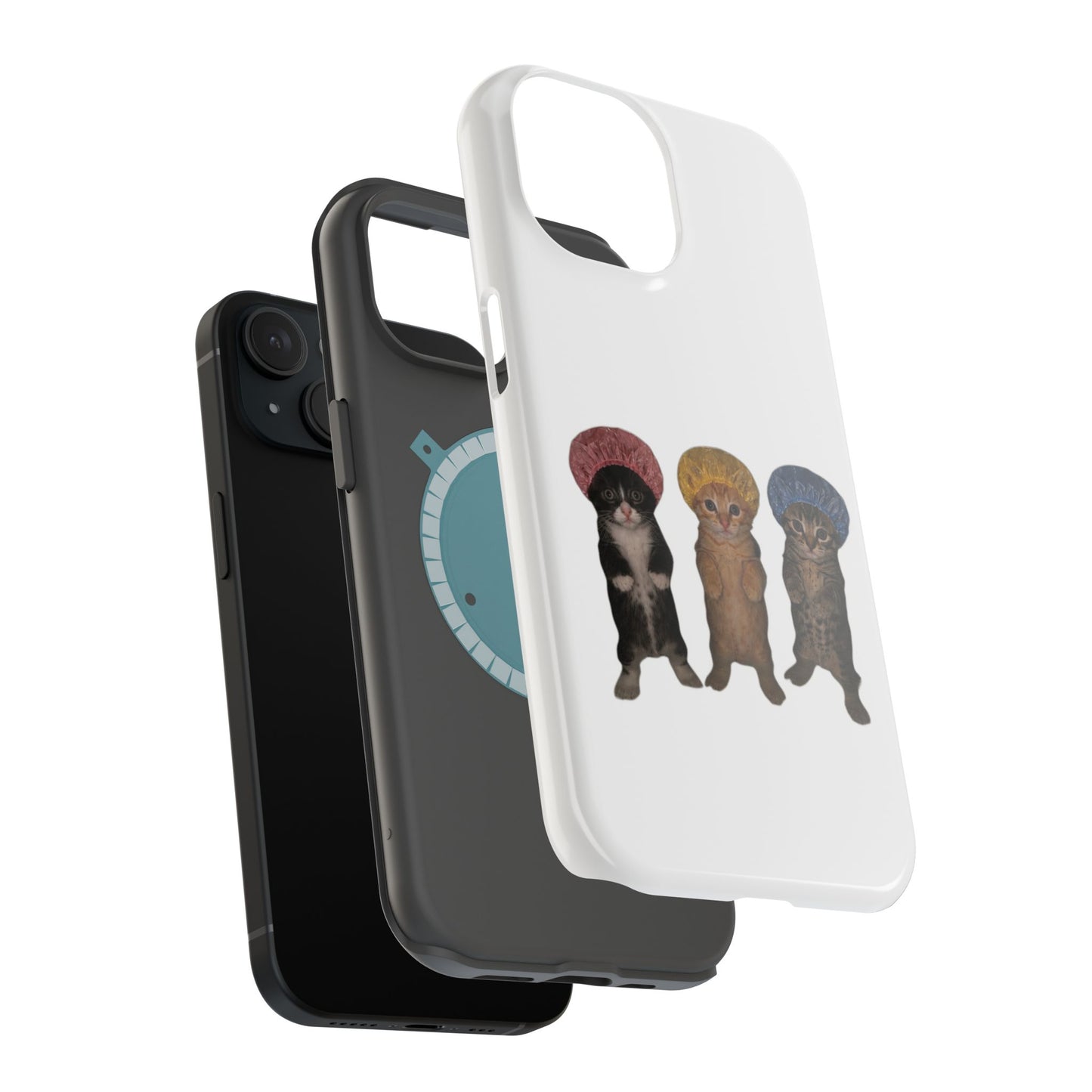 Cute Kittens in Bonnets  Magnetic Impact-Resistant Phone Case