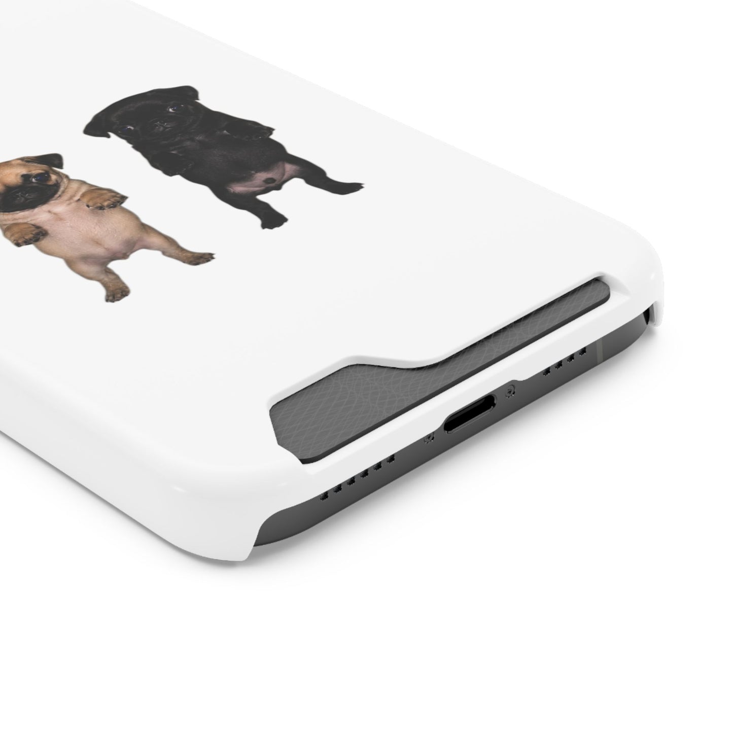 Pug Pair Card-Holder Phone Case
