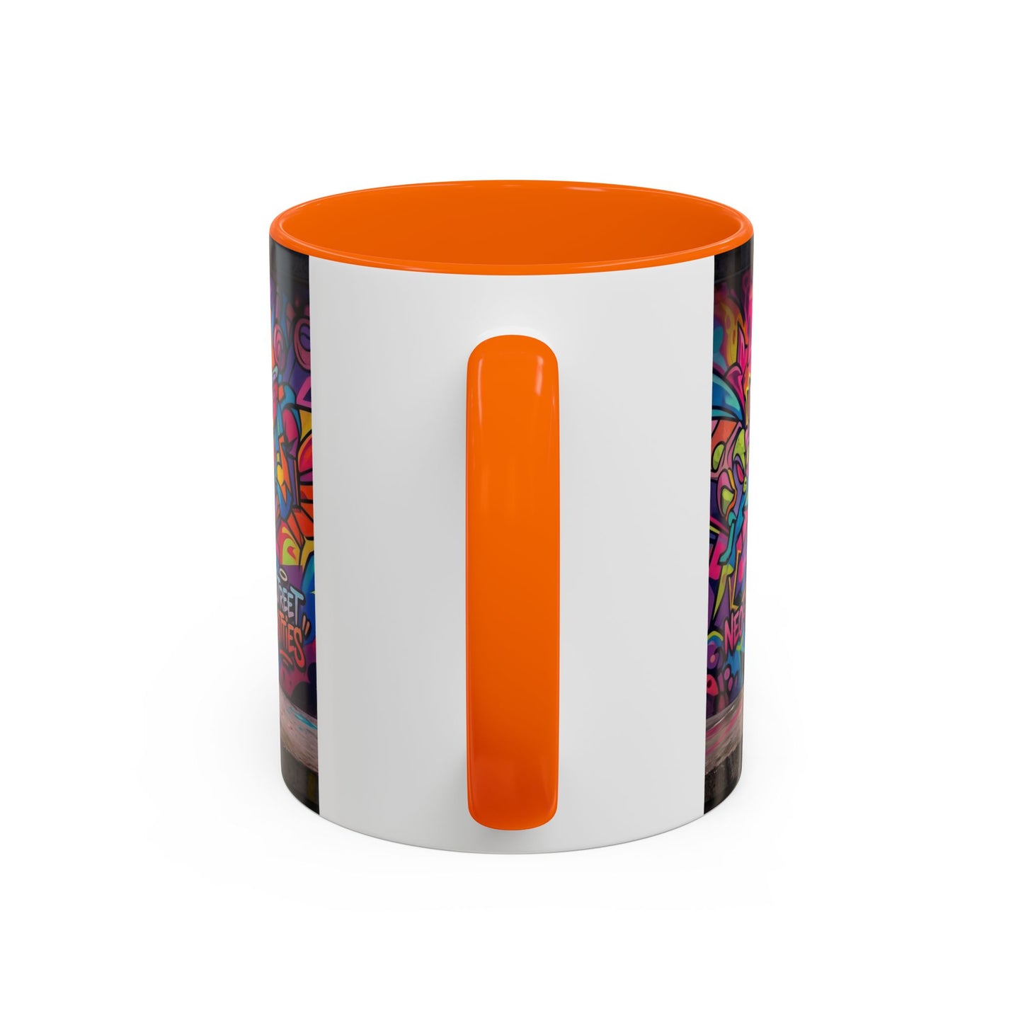 Street Kitties Graffiti Coffee Mug — Colorful Cat Art Accent Mug (11/15oz)