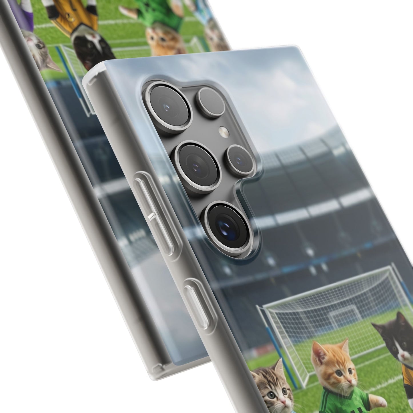 Cute Soccer Cats Phone Case — Kawaii Football Kit iPhone Cover