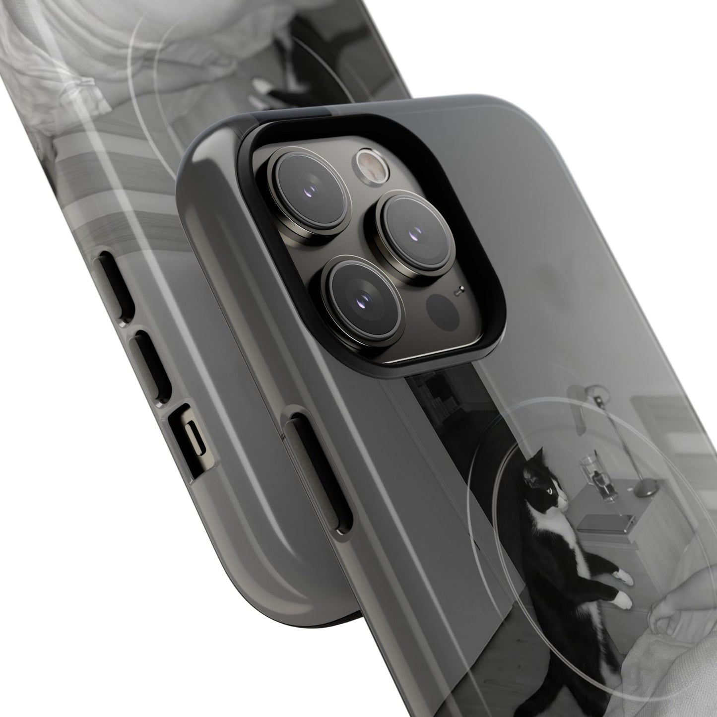 Phone Case “Why Is It Always at 2 AM?” Cat Photo Tough Magnetic Case