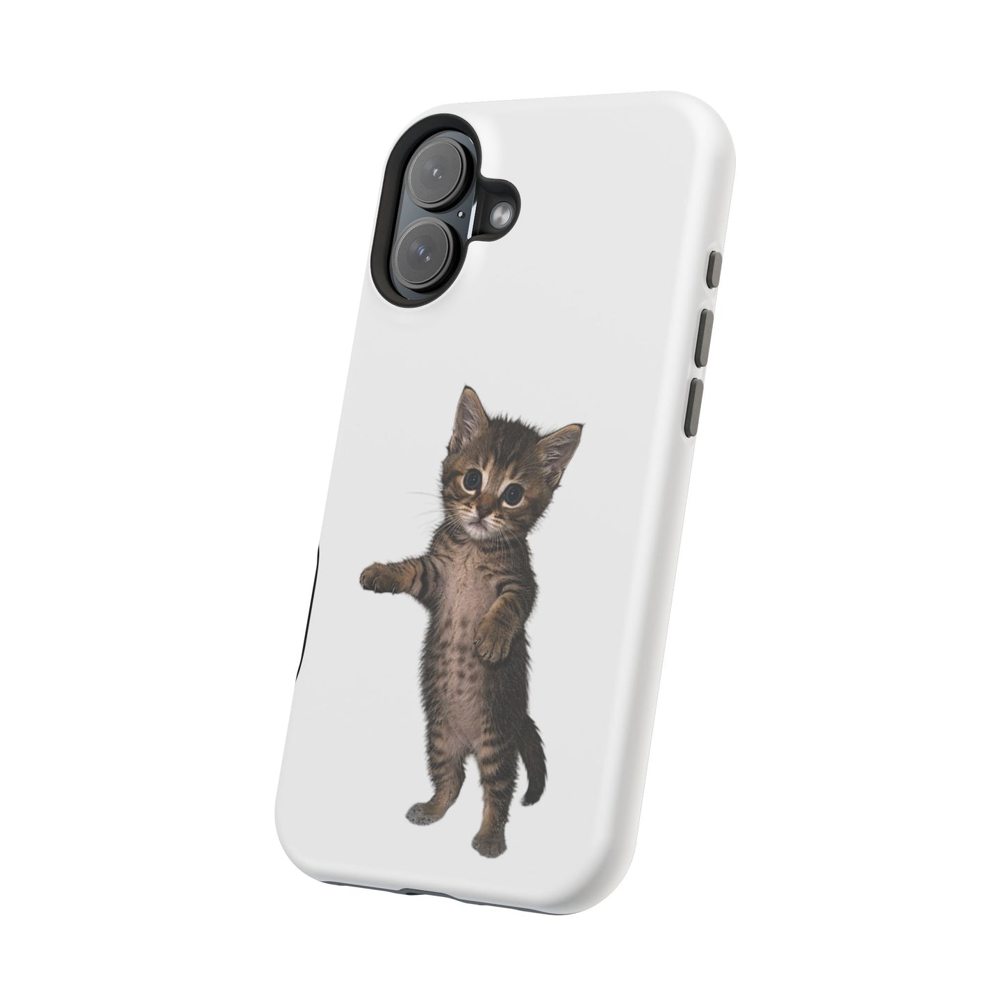Cute Standing Kitten Magnetic Phone Case
