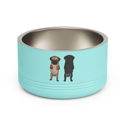 Cute Standing Puppy Dog Pet Bowl — Stainless 18oz Bowl
