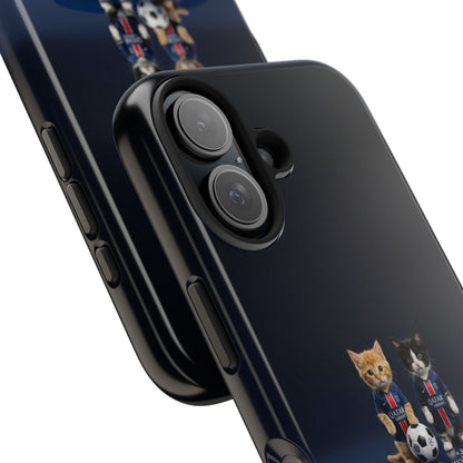 Phone Case — Cute Soccer Cats Design (Kawaii Kitten Football Fans)