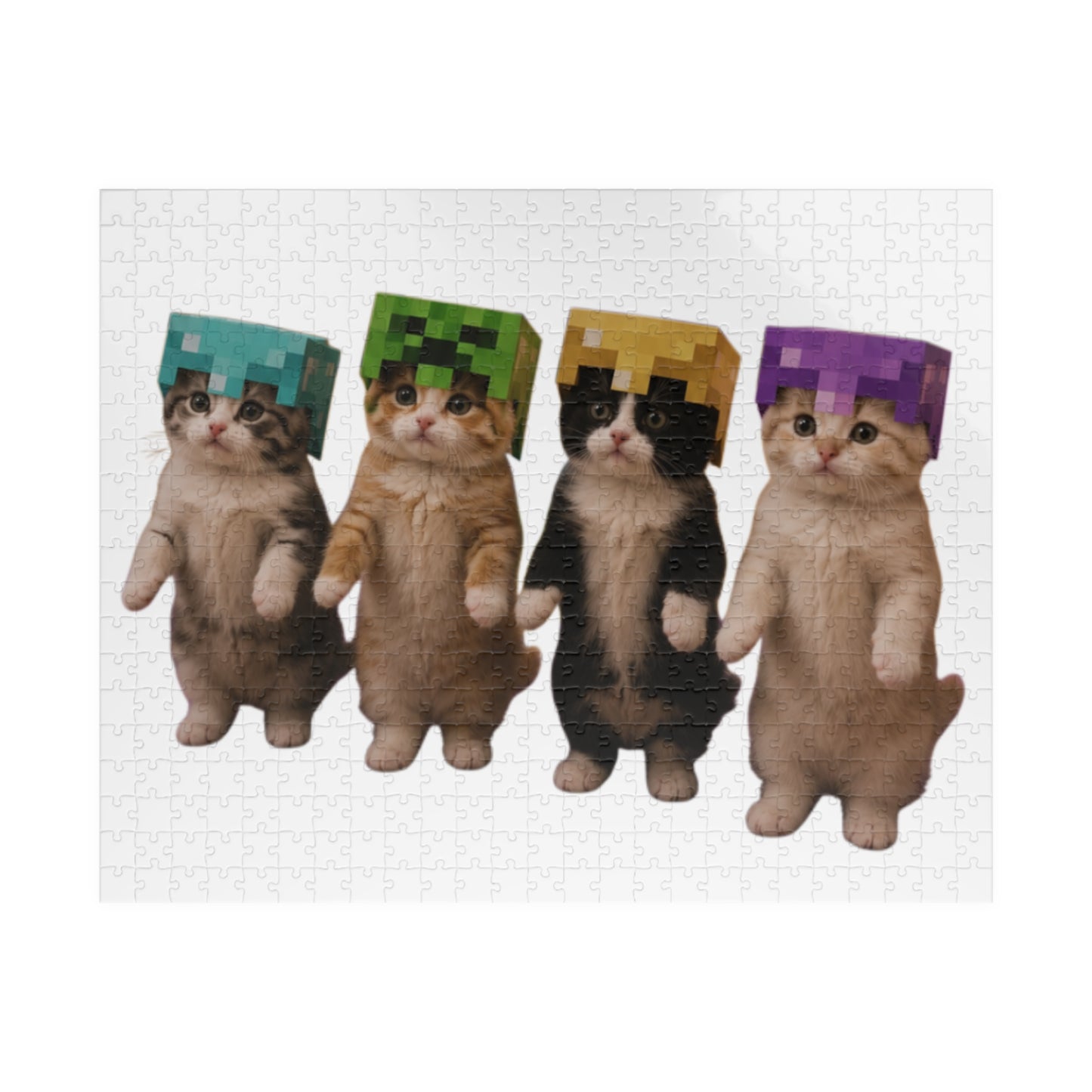 Dancing Kittens Minecraft Helmet Puzzle