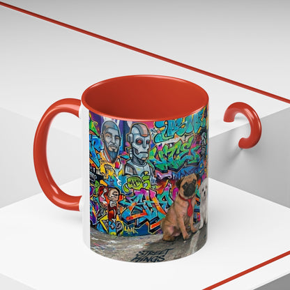 Graffiti Pets Coffee Mug — Colorful Street Art Dog & Cat Accent Mug (11/15oz)