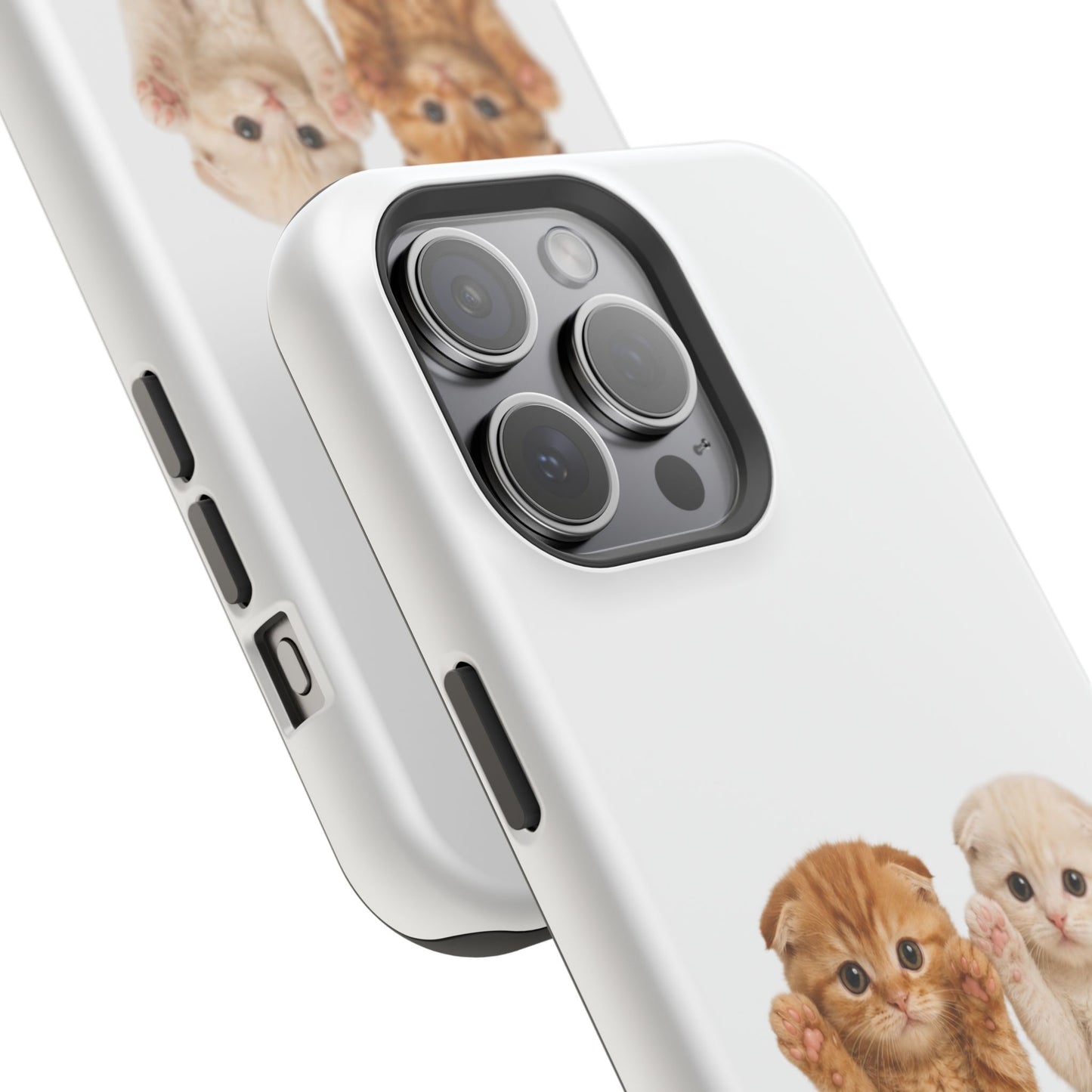 Cute Raising Paws Kittens Magnetic Impact-Resistant  Phone Case