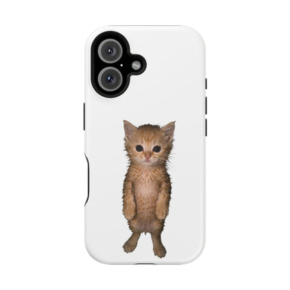 Cute Standing Kitten Magnetic Impact-Resistant Phone Case