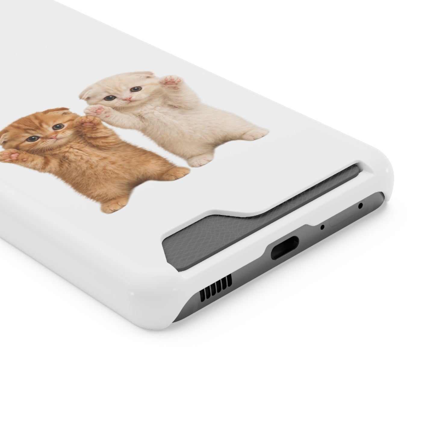 Cute Kittens Phone Case with Card Holder