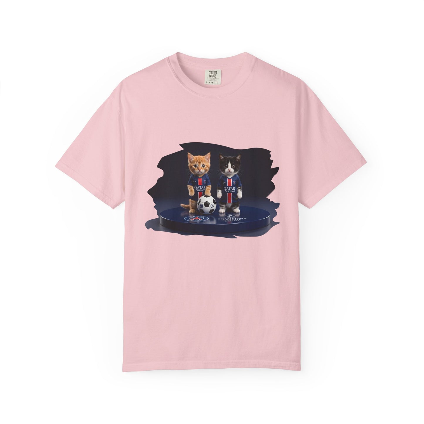 Cat Soccer Players T‑Shirt — Cute Kitten Football Graphic Tee