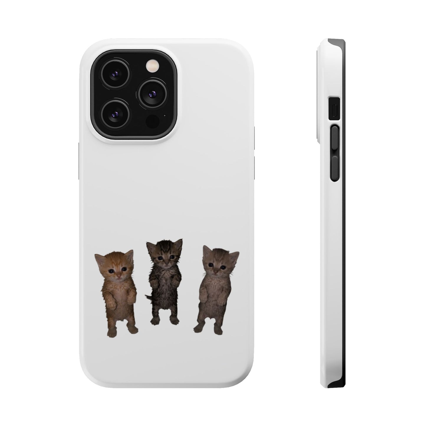 Cute Trio Kittens  Magnetic Impact-Resistant Phone Case