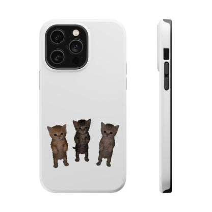 Cute Trio Kittens  Magnetic Impact-Resistant Phone Case