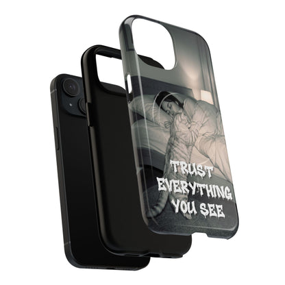 Phone Case ‘Trust Everything You See’ Surreal Sleep Graphic Tough Magnetic Case