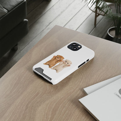Cute Kittens Phone Case with Card Holder