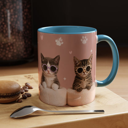 Cute Cat Lovers Coffee Mug - 11 & 15oz - Perfect Gift for Pet Owners