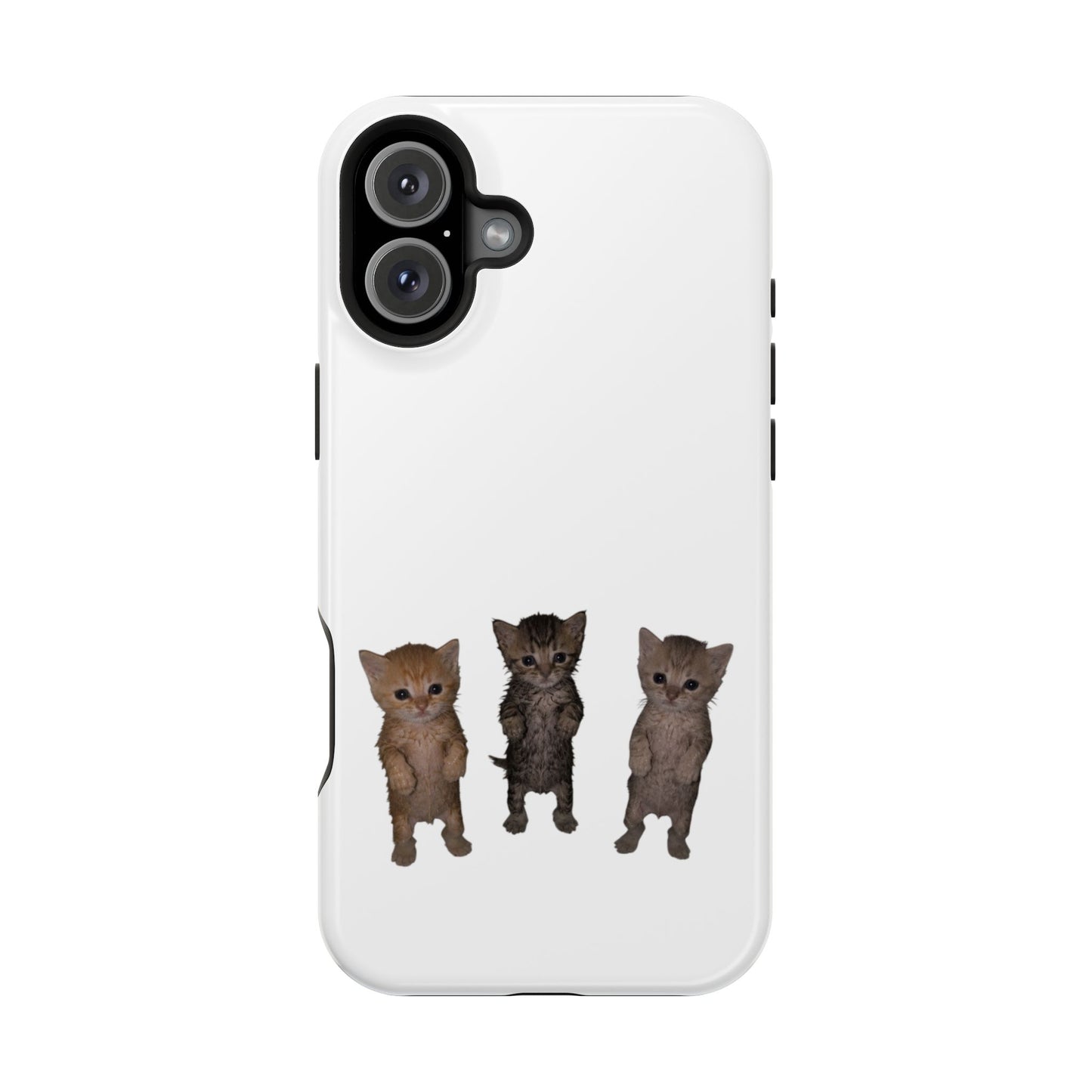 Cute Trio Kittens  Magnetic Impact-Resistant Phone Case
