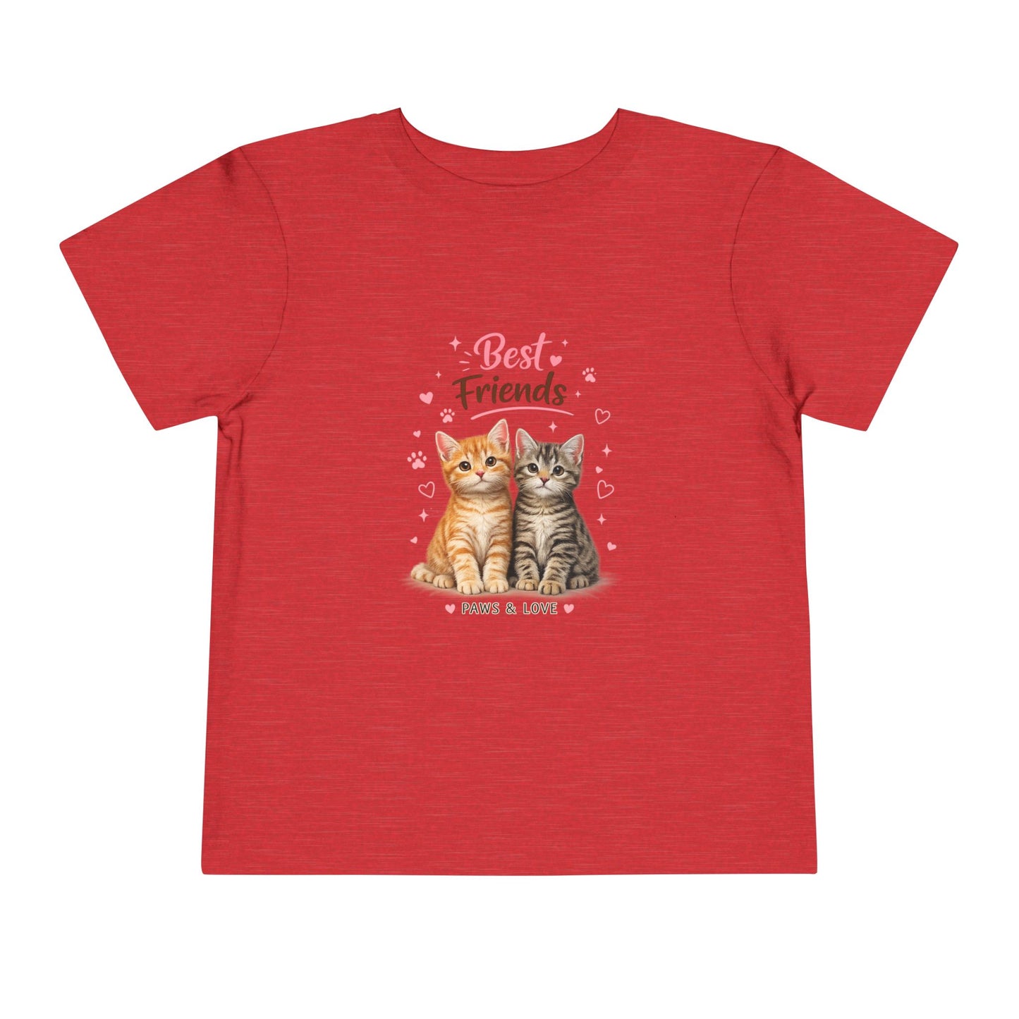 Best Friends Kitten Toddler Tee — Paws & Love Cute Cat Shirt