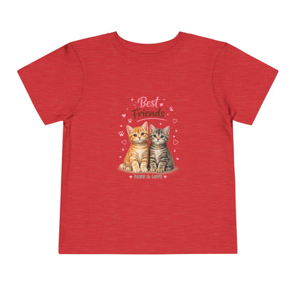 Best Friends Kitten Toddler Tee — Paws & Love Cute Cat Shirt