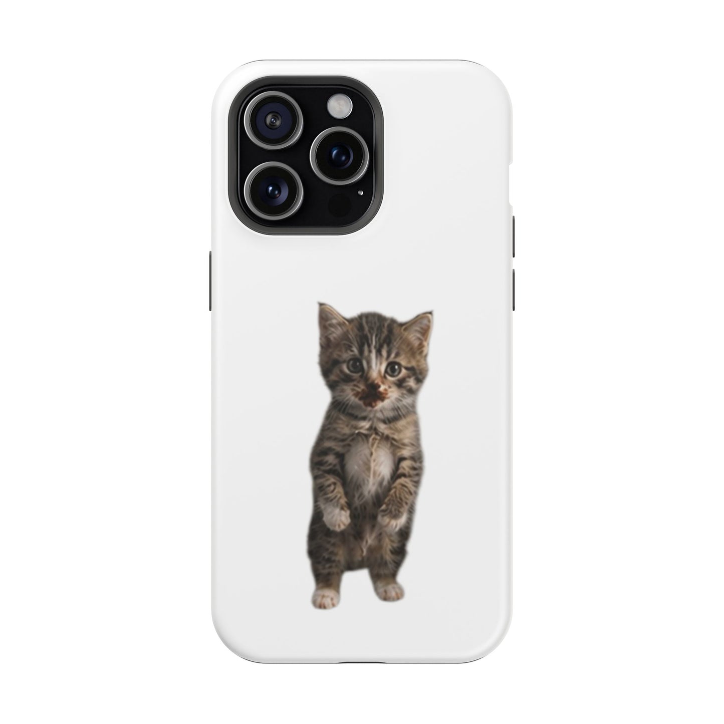 Cute Standing Kitten Magnetic Impact-Resistant Phone Case