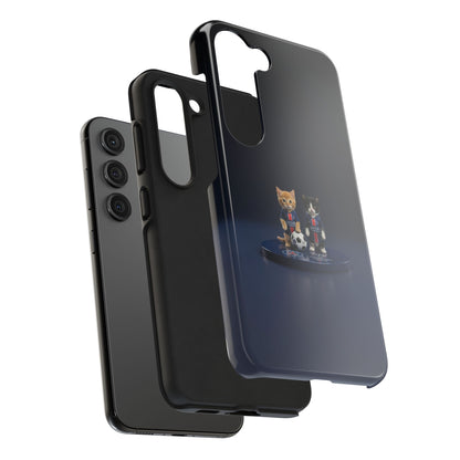 Phone Case — Cute Soccer Cats Design (Kawaii Kitten Football Fans)